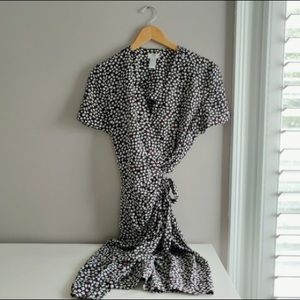 Floral wrap dress